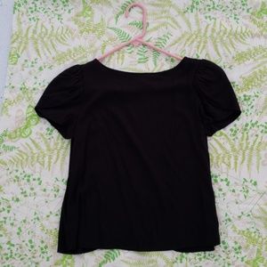 DONATED* Cute Black Topwith Flirty Open back
